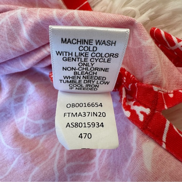 Appleseed’s Women’s Red White Nautical Beach Vacation Top Size: Small Petite - Picture 7 of 7